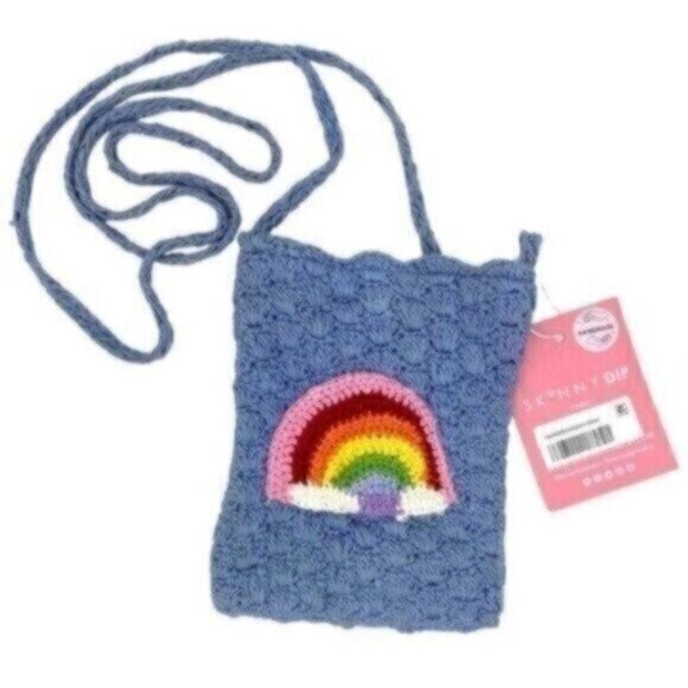 SkinnyDip London Mini Rainbow Crochet Crossbody Bag